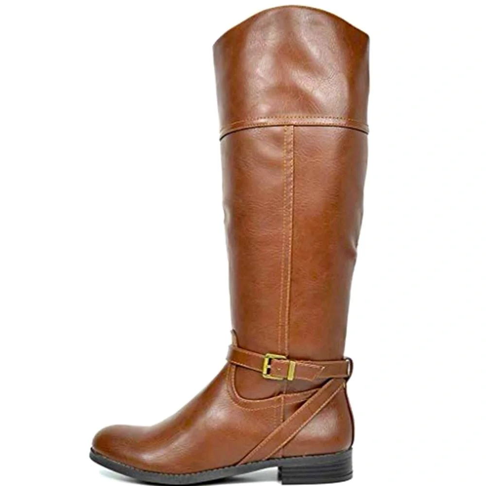 TOETOS Women’s Circo Brown Knee High Riding Boots